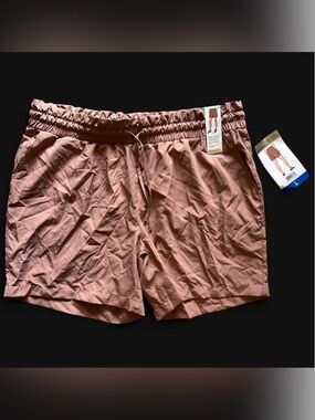 Mondetta Women's Athletic Drawstring Shorts - Dusty Rose Pink